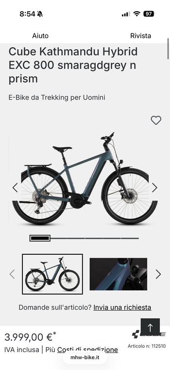 Tweedehands CUBE Kathmandu Shimano Deore XT 2026 Urban — afbeelding 2 van 8