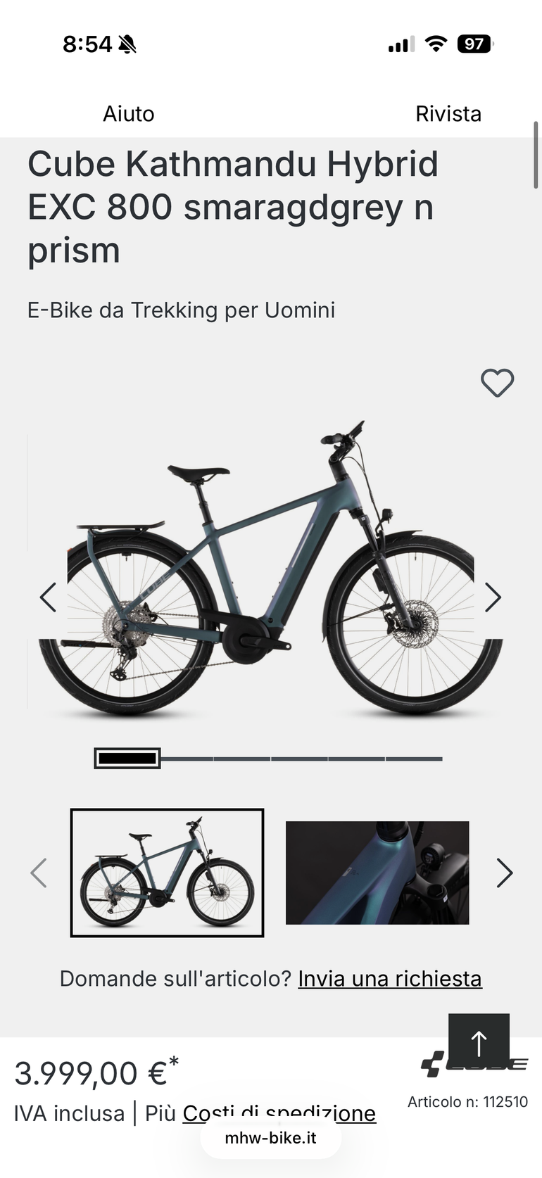 Tweedehands CUBE Kathmandu Shimano Deore XT 2026 Urban — afbeelding 2 van 8