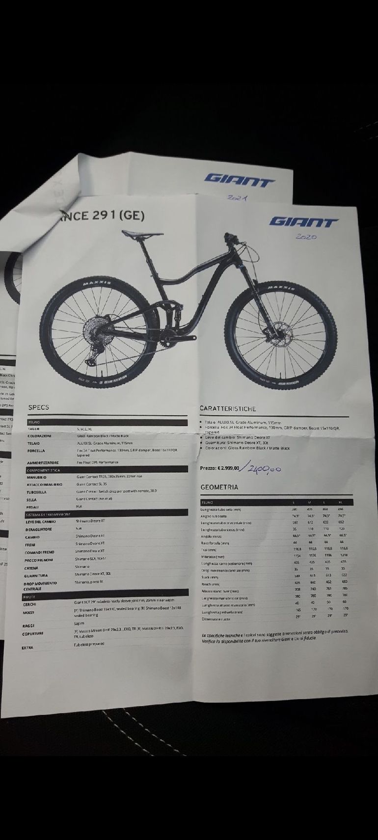 Used Giant Trance 29 1 2020 2020 Mountainbike, Black, 29 — image 14 of 14