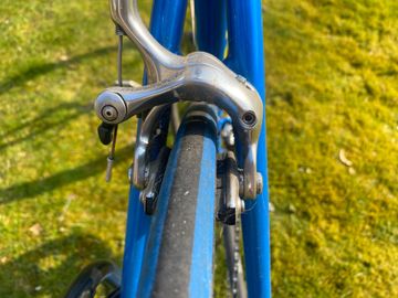Retro heren racefiets, Design Van Tuyl. Design Van Tuyl. 1990 Road & Gravel usato, Blu — immagine 4 di 13