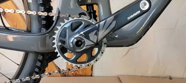 Used Yeti Sb140 SRAM X01 Eagle 2024 Mountainbike, Light Gray — image 9 of 12