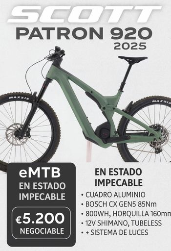 Used Scott Patron 930 2025 2025 Mountainbike, Green — image 3 of 3