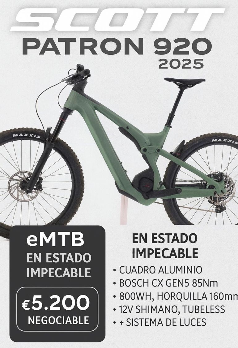 Used Scott Patron 930 2025 2025 Mountainbike, Green — image 3 of 3