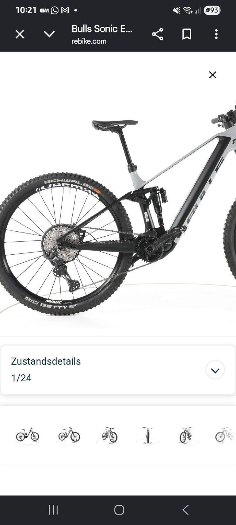 Used BULLS BULLS Custom Shimano Deore XT Di2 2024 Mountainbike, Hellgrau — image 3 of 3