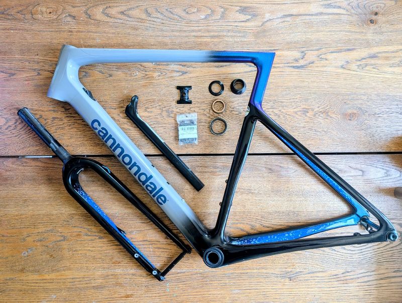 Used Cannondale SuperSix EVO CX/SE Frameset 2023 Frameset 2023 Road & Gravel, Light Gray — image 2 of 15