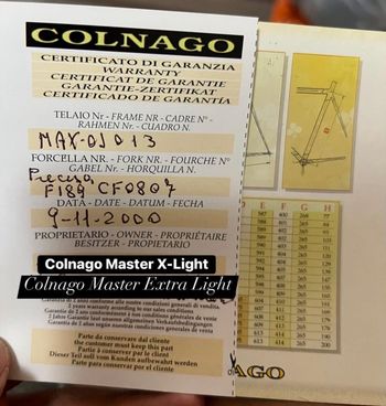 Used Colnago Master Other Campagnolo 2000 Road & Gravel, Blu — image 3 of 35
