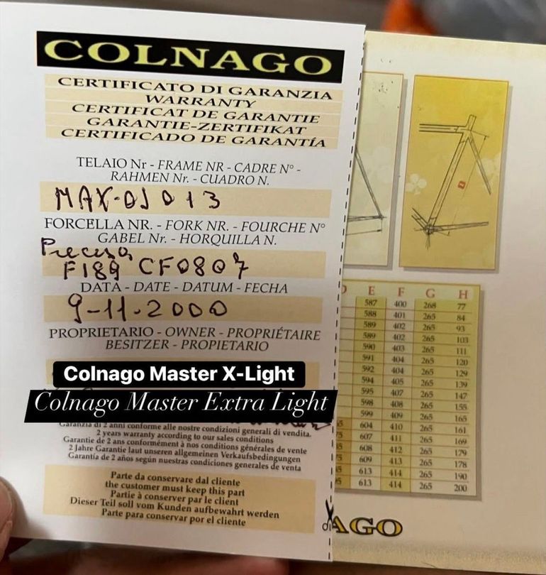 Used Colnago Master Other Campagnolo 2000 Road & Gravel, Blu — image 3 of 35