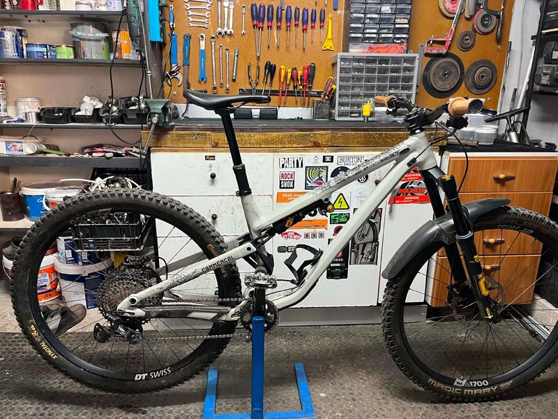 Commencal META TR V4 OHLINS EDITION 2022 2022 Mountainbike usato, Grigio chiaro — immagine 6 di 6
