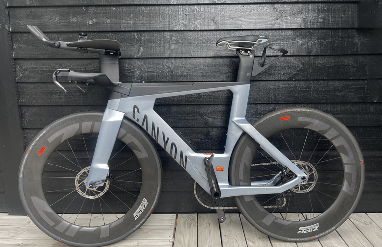 Used Canyon Speedmax CF SLX 8 AXS 808 2025 2025 Road & Gravel, Light Gray — image 2 of 7