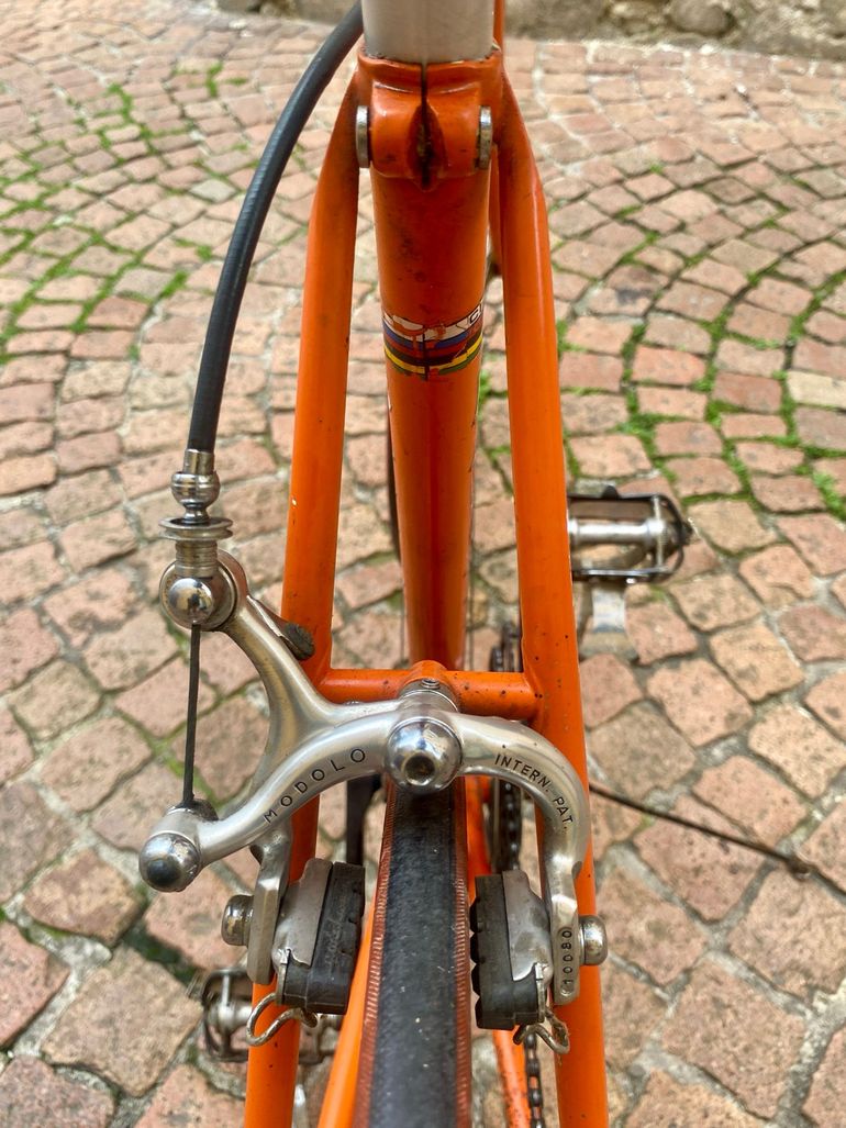 Used vintage eroica Vintage eroica Custom Campagnolo Super Record 1981 Road & Gravel, Arancione — image 14 of 17