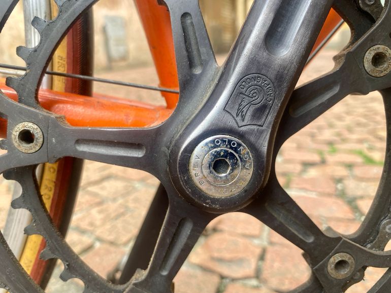 Used vintage eroica Vintage eroica Custom Campagnolo Super Record 1981 Road & Gravel, Arancione — image 4 of 17