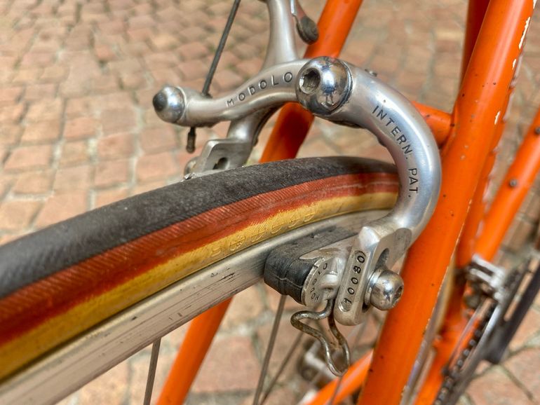 Used vintage eroica Vintage eroica Custom Campagnolo Super Record 1981 Road & Gravel, Arancione — image 10 of 17
