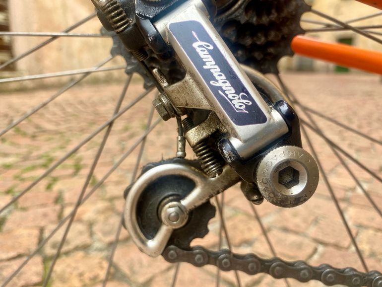 Used vintage eroica Vintage eroica Custom Campagnolo Super Record 1981 Road & Gravel, Arancione — image 3 of 17