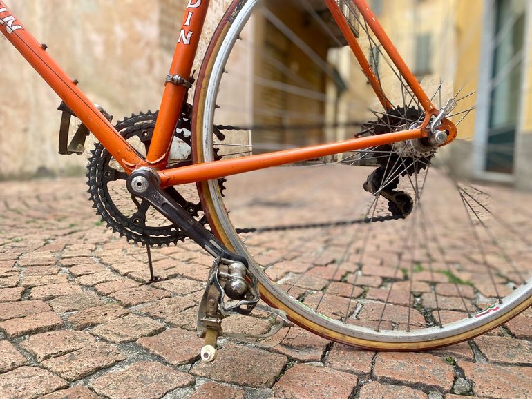 Used vintage eroica Vintage eroica Custom Campagnolo Super Record 1981 Road & Gravel, Arancione — image 12 of 17