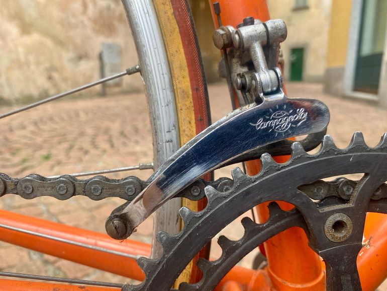 Used vintage eroica Vintage eroica Custom Campagnolo Super Record 1981 Road & Gravel, Arancione — image 5 of 17