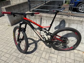 Used Specialized S-Works Stumpjumper FSR 29 2017 2017 Mountainbike, Red, 29 — image 2 of 9