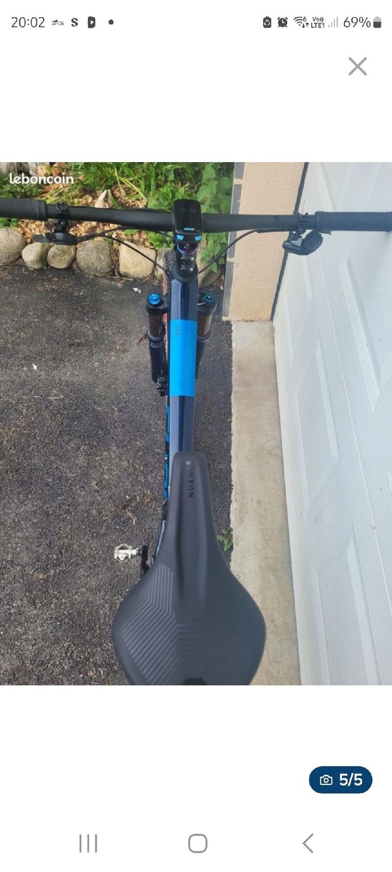 Used CUBE AMS ZERO99 C:68X SLT 29 2024 2024 Mountainbike, Blue, 29 — image 5 of 5