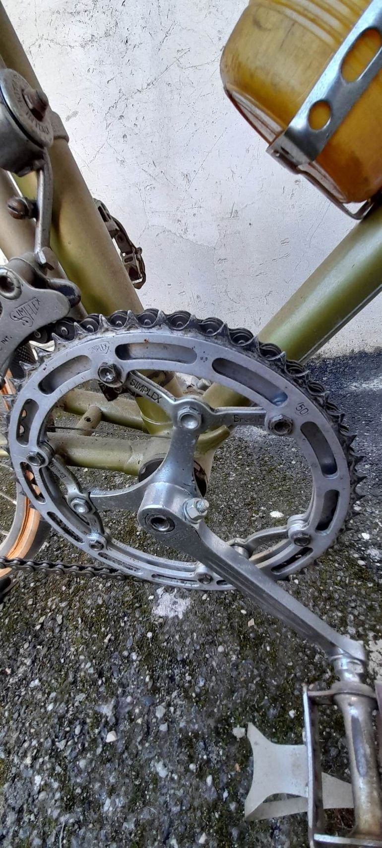 Used Legnano Bici Legnano Mezza Corsa Del 1958 Gruppo Misto Campagnolo/ Simplexx 1967 Road & Gravel, Green — image 2 of 13