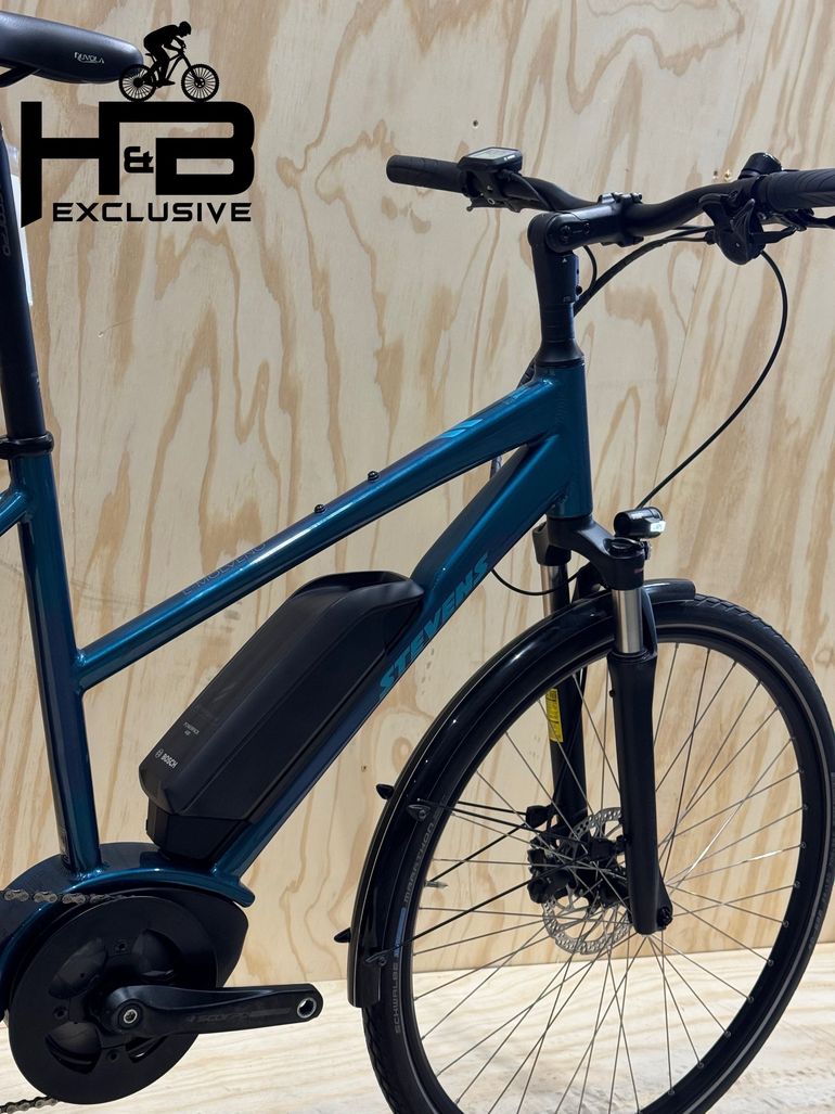 Used Stevens E-Molveno Lady Shimano Altus 2022 Urban, Blue — image 12 of 14