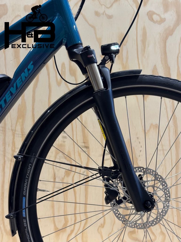 Used Stevens E-Molveno Lady Shimano Altus 2022 Urban, Blue — image 4 of 14