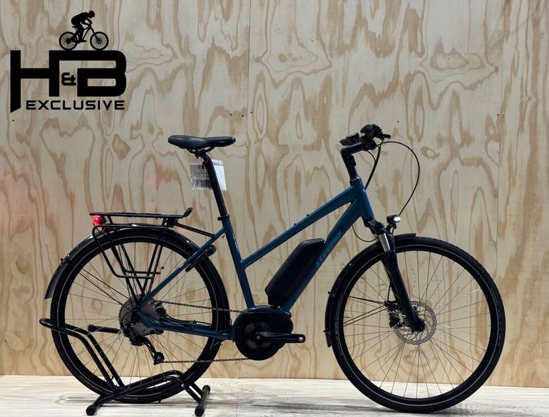 Used Stevens E-Molveno Lady Shimano Altus 2022 Urban, Blue — image 1 of 14