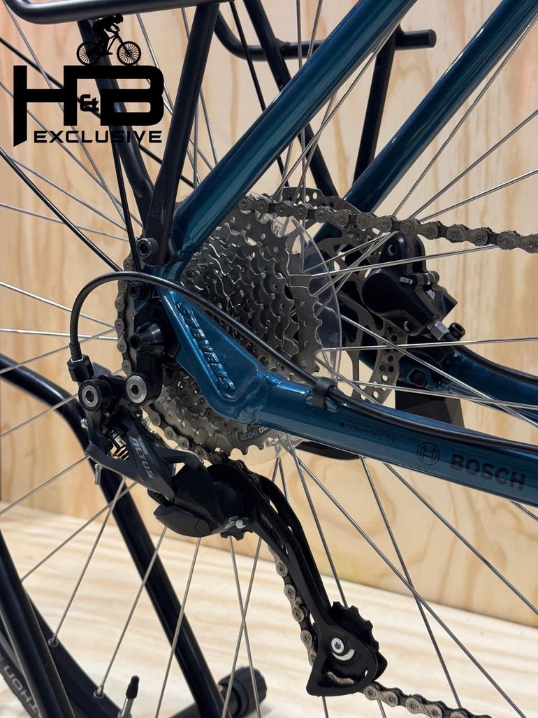 Used Stevens E-Molveno Lady Shimano Altus 2022 Urban, Blue — image 13 of 14