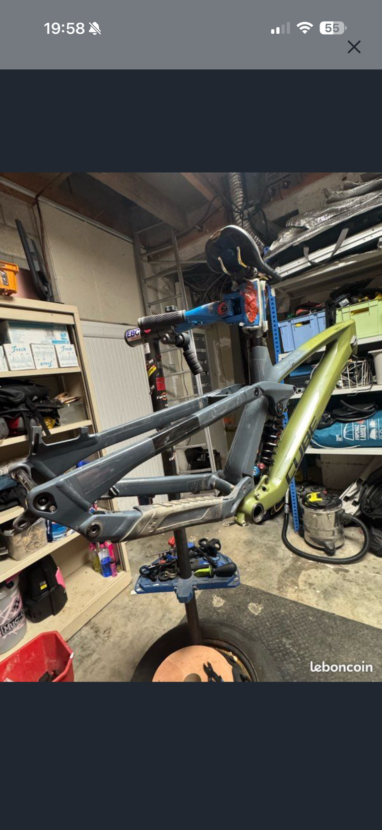 Used CUBE TWO15 HPC SL 2022 Frameset 2022 Mountainbike, Grün, 29 — image 3 of 3