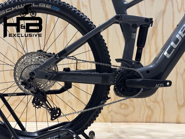 Used CUBE Stereo Hybrid 140 HPC Race 625 Carbon Shimano XT 2024 Mountainbike, Light Gray — image 3 of 14
