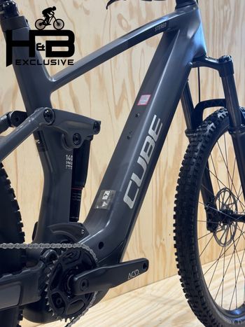 Used CUBE Stereo Hybrid 140 HPC Race 625 Carbon Shimano XT 2024 Mountainbike, Light Gray — image 12 of 14