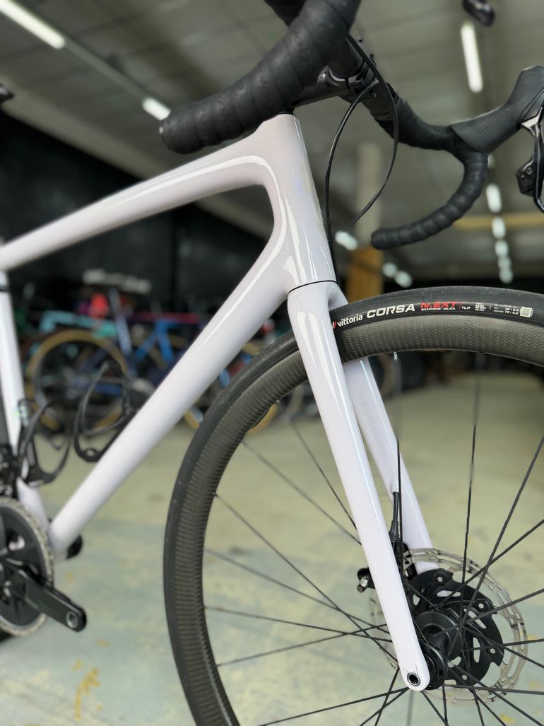 Used Specialized Aethos Expert 2024 2024 Road & Gravel, White — image 6 of 23