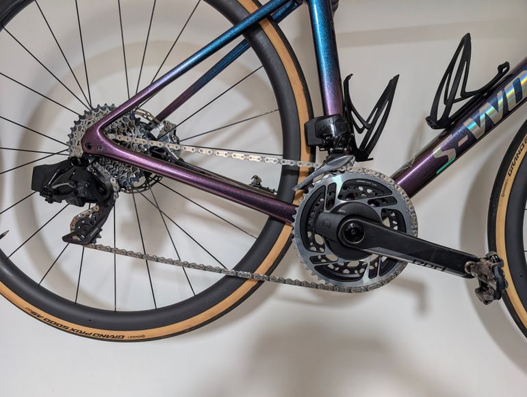 Used Specialized S-Works Roubaix 2020 Sunset Chameleon / Holographic Reflective 2020 Road & Gravel, Purple — image 8 of 17