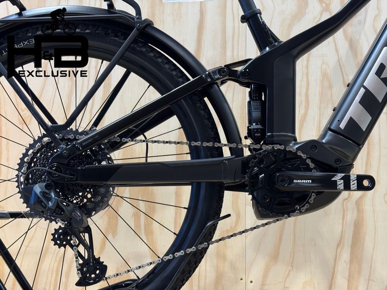 Used Trek Powerfly FS 9 EQ Gen 3 Sram GX AXS 2023 Mountainbike, Black — image 3 of 15