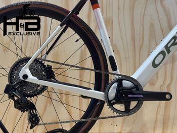 Used Orbea Gain M21e 1X Carbon Sram Force XPLR AXS 2024 Road & Gravel, White — image 3 of 9