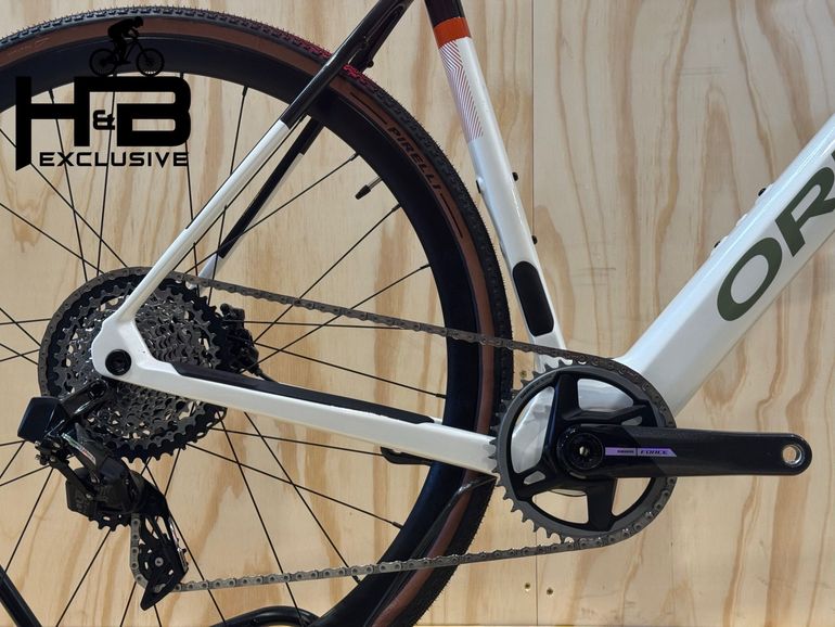 Used Orbea Gain M21e 1X Carbon Sram Force XPLR AXS 2024 Road & Gravel, White — image 3 of 9