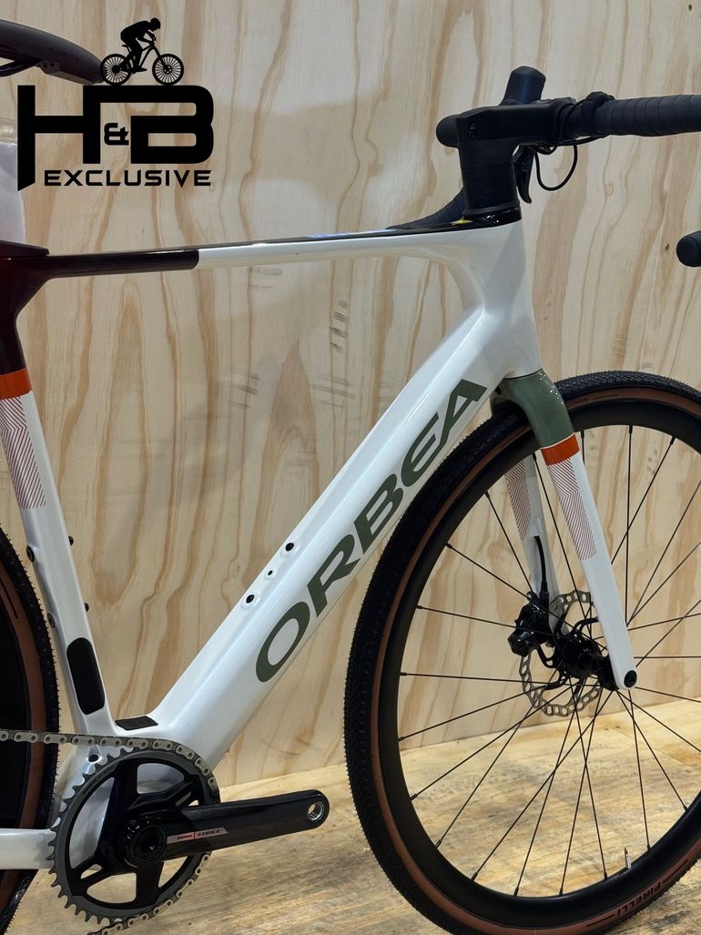 Used Orbea Gain M21e 1X Carbon Sram Force XPLR AXS 2024 Road & Gravel, White — image 7 of 9