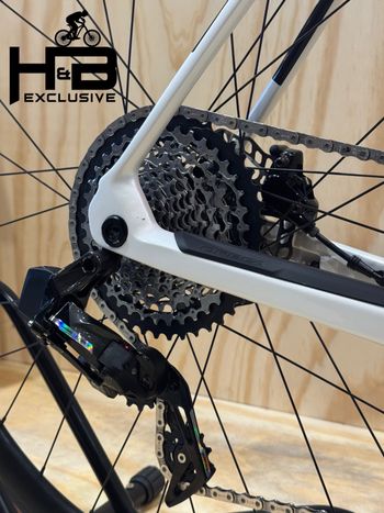 Used Orbea Gain M21e 1X Carbon Sram Force XPLR AXS 2024 Road & Gravel, White — image 8 of 9