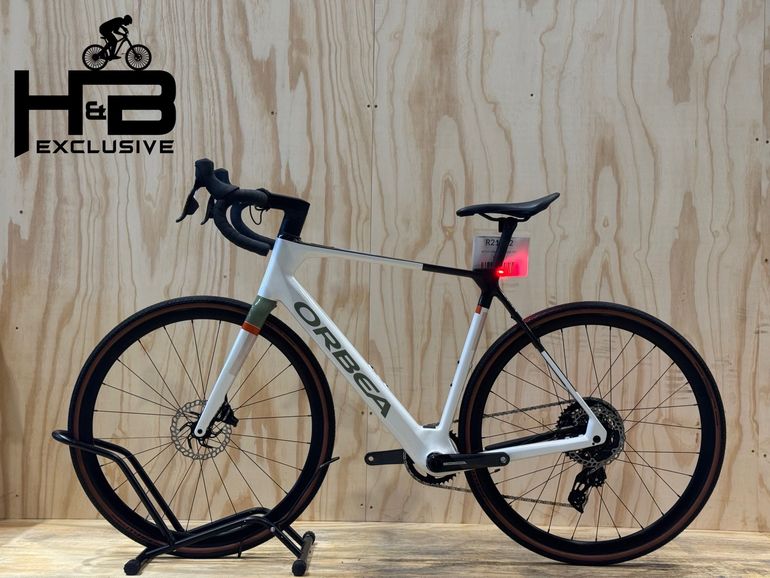 Used Orbea Gain M21e 1X Carbon Sram Force XPLR AXS 2024 Road & Gravel, White — image 2 of 9