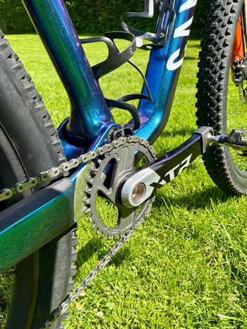 Used Canyon Lux World Cup CFR Di2 2025 2025 Mountainbike, Blue, 29 — image 17 of 18