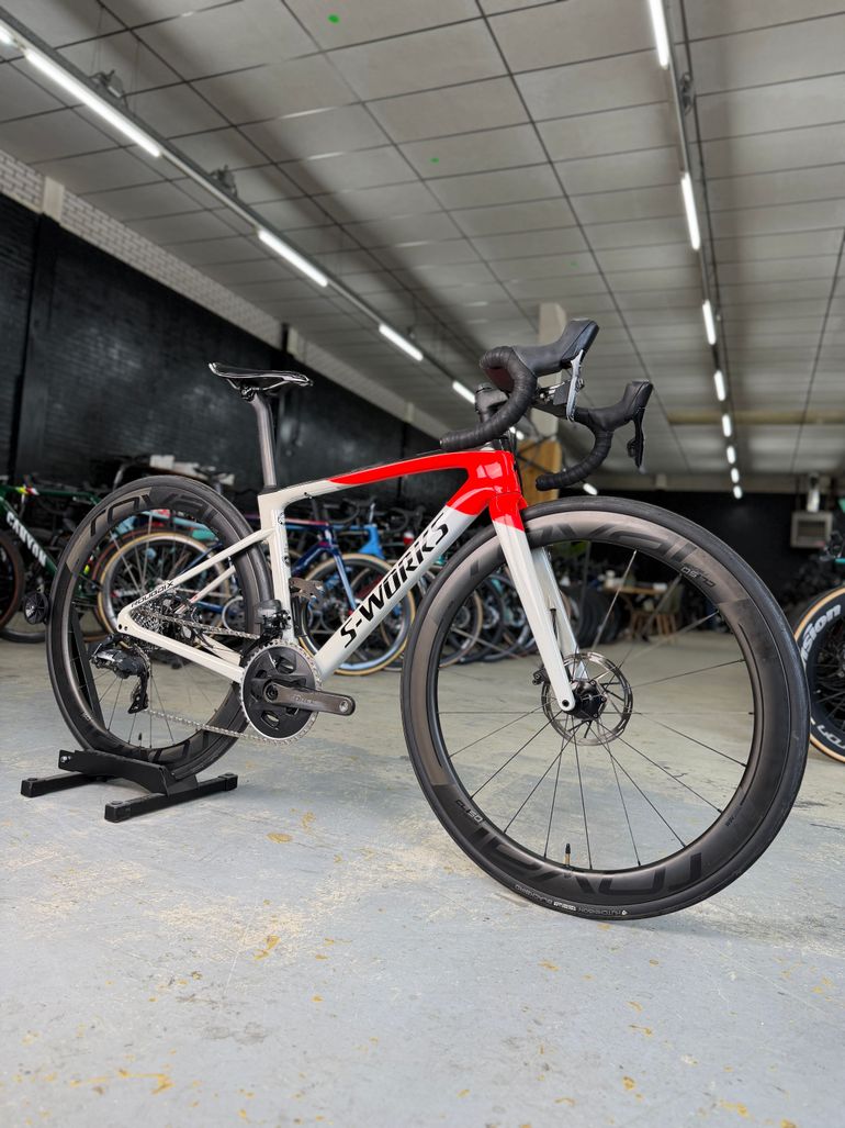 Used Specialized S-Works Roubaix AXS Carbon 2020 Road & Gravel, White — image 2 of 22