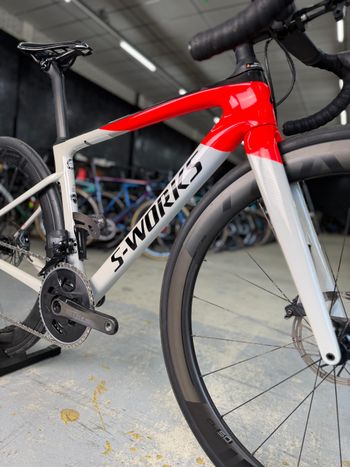 Used Specialized S-Works Roubaix AXS Carbon 2020 Road & Gravel, White — image 5 of 22