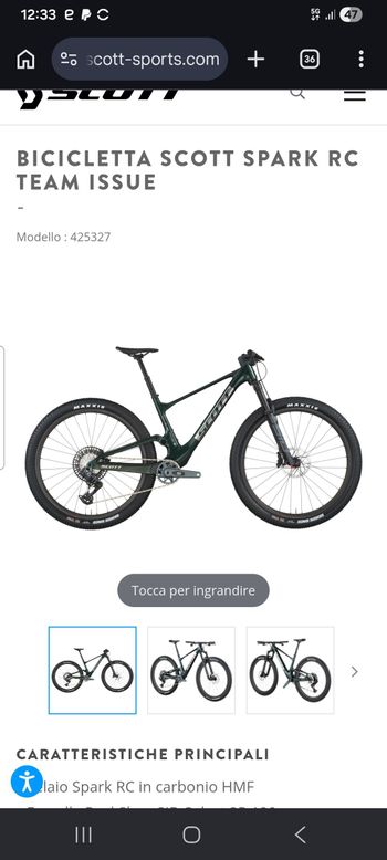 Used Scott Spark RC Team Issue 2026 2026 Mountainbike, Green, 29 — image 3 of 3