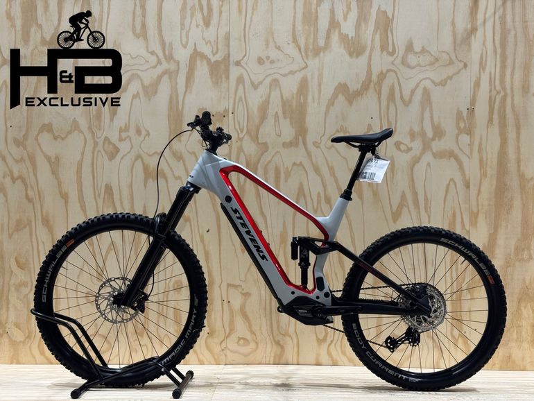 Used Stevens E-Inception ED 8.7.2 GTF Carbon Shimano XT 2022 Mountainbike, White — image 2 of 14