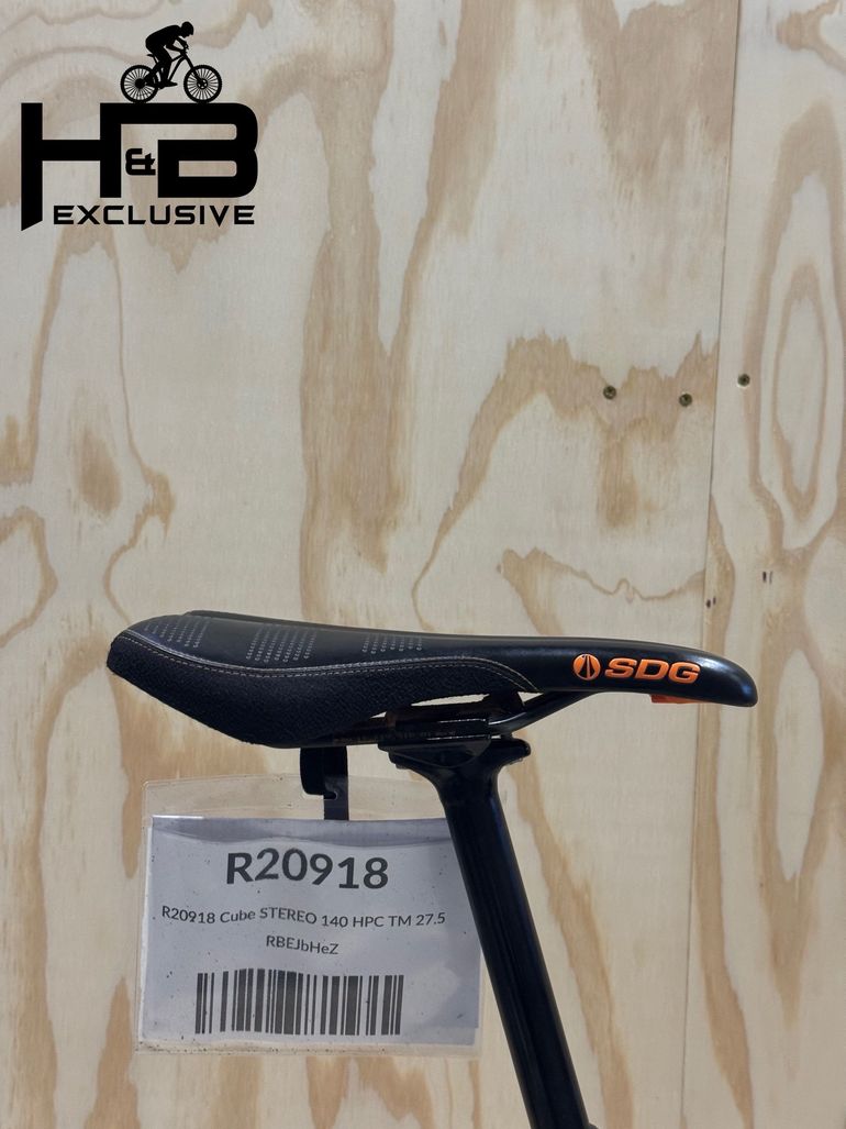 Used CUBE Stereo TM HPC 140 Carbon Sram GX Eagle 2021 Mountainbike, Light Gray — image 9 of 13