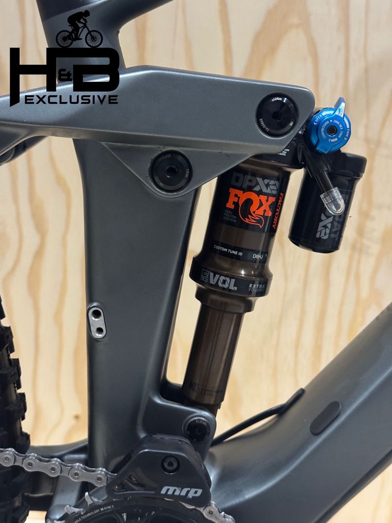 Used CUBE Stereo TM HPC 140 Carbon Sram GX Eagle 2021 Mountainbike, Light Gray — image 10 of 13