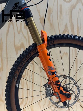 Used CUBE Stereo TM HPC 140 Carbon Sram GX Eagle 2021 Mountainbike, Light Gray — image 4 of 13