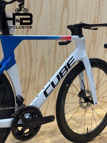 Used CUBE Litening Aero C:68X Race Carbon Shimano Ultegra Di2 2024 Road & Gravel, White — image 10 of 12
