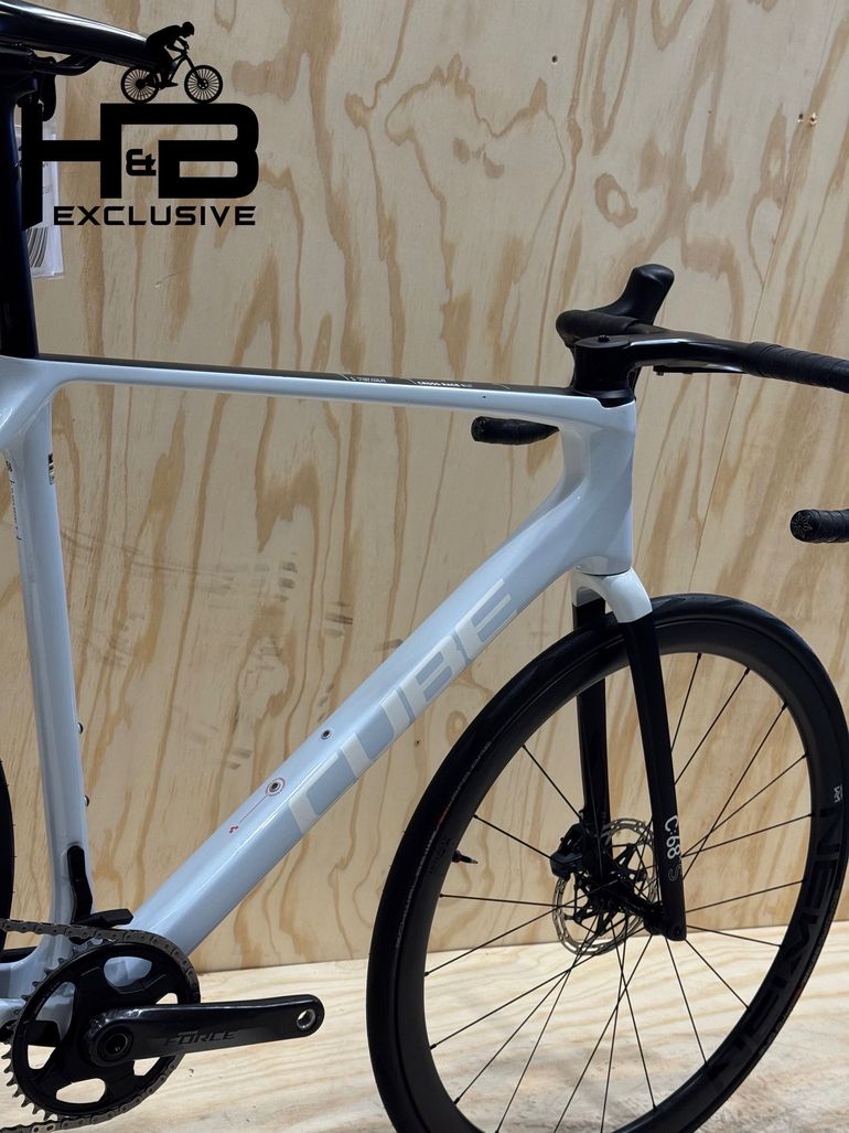 Used CUBE Cross Race C:68X SLT Carbon Sram Force AXS 2022 Road & Gravel, White — image 10 of 12
