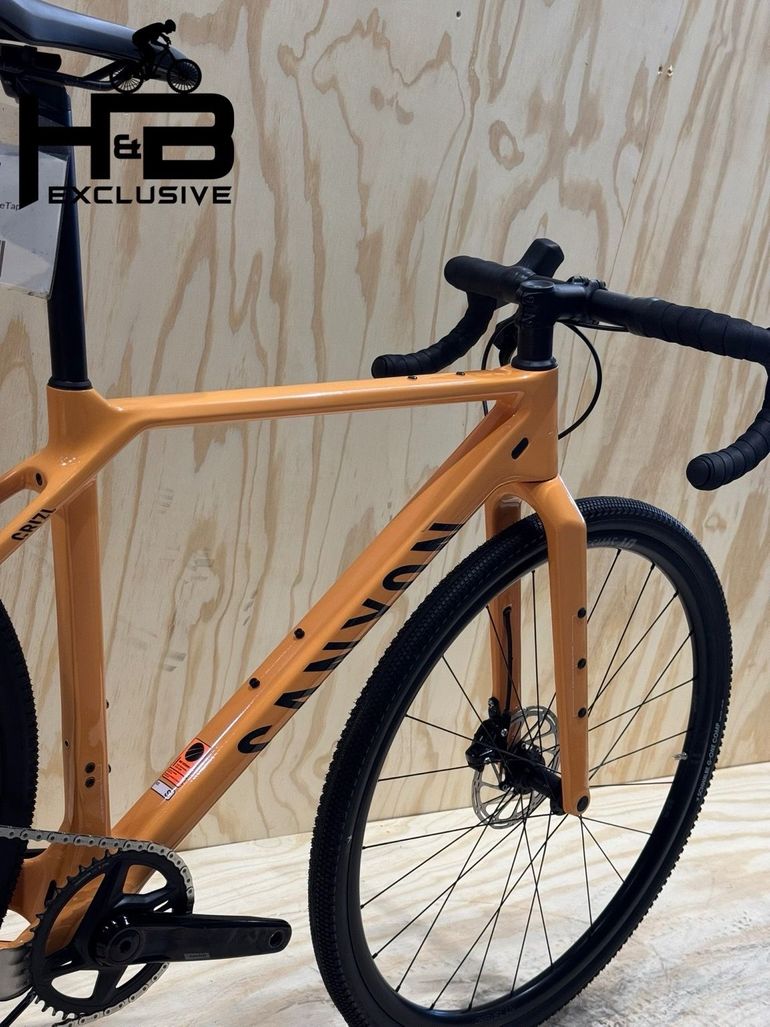 Used Canyon Grizl CF SL 7 ETap Carbon Sram Rival XPLR AXS 2023 Road & Gravel, Orange — image 9 of 11