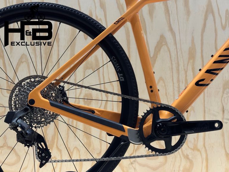 Used Canyon Grizl CF SL 7 ETap Carbon Sram Rival XPLR AXS 2023 Road & Gravel, Orange — image 4 of 11