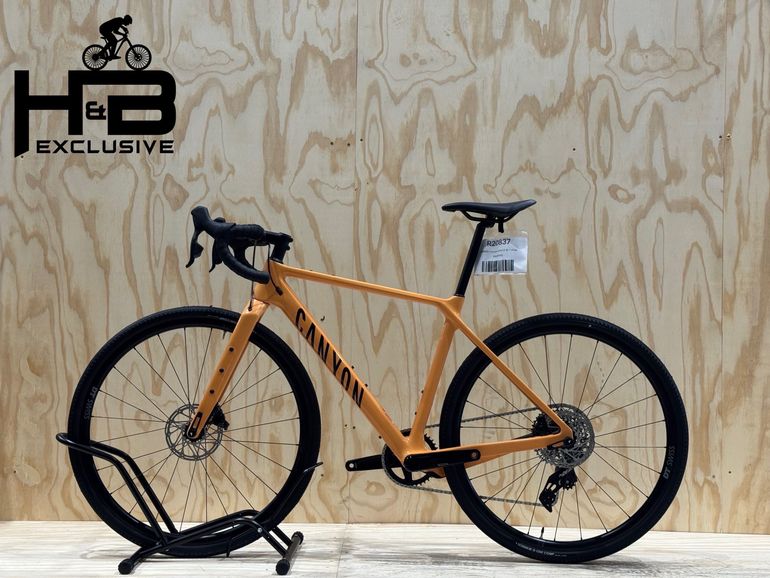 Used Canyon Grizl CF SL 7 ETap Carbon Sram Rival XPLR AXS 2023 Road & Gravel, Orange — image 2 of 11